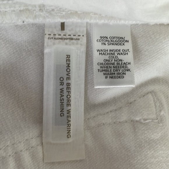 LOFT white denim shorts - Picture 4 of 7